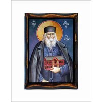 Archimandrit Sophrony Byzantiner Ikone - Berg Athos von AgioErgo