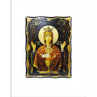 Theotokos Unerschöpflicher Kelch-Icon Handgefertigtes Holz, 24K Goldenes Blatt Theotokos Unerschöpflicher Kelch-Icon Handgefertigtes Holz, 24K Goldenes Blatt von AgioErgo