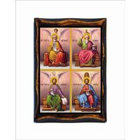 Vier Evangelisten Ikone Johannes, Markus, Lukas, Matthäus Vier Evangelisten Ikone Johannes, Markus, Lukas, Matthäus von AgioErgo