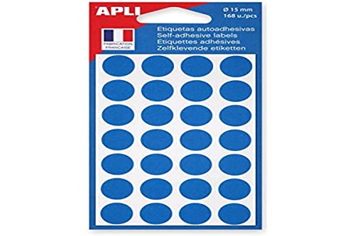 agipa 111842 Markierungspunkte, Durchmesser: 15 mm, rund, blau von APLI