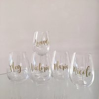 Personalisierter Aufkleber Für Weinglas/Weinglas von Agitasworks