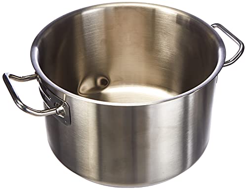 Agnelli Casserole haute en acier inoxydable 18/10 pour feux à induction 24 cm von Pentole Agnelli