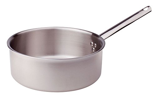 Pentole Agnelli ALIX107ALIN28 Niedriger Auflauf mit Stahlgriff, Aluminium-Stahl-Trilaminat zur Induktion, 28 cm von Baldassare Agnelli