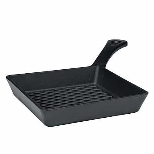 Agnelli Töpfe Mini Gitter mit Griff, aus Gusseisen, Graphit schwarz, 16 x 16 cm Agnelli Töpfe Mini Gitter mit Griff, aus Gusseisen, Graphit schwarz, 16 x 16 cm von Agnelli