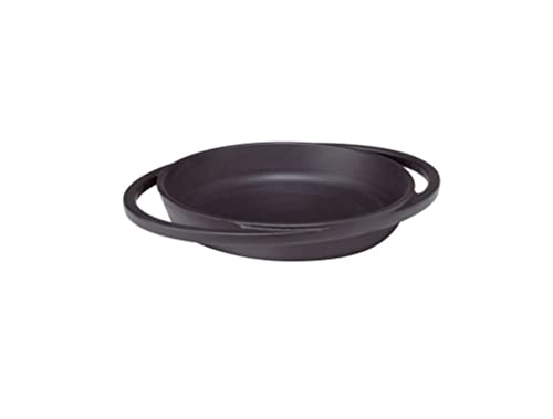 Pentole Agnelli Mini Teller aus Gusseisen, Schwarz matt 16 cm Mattschwarz von Baldassare Agnelli