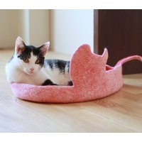 Katzenmatte Unterlage. Katzenbett Aus Wolle. Tierliebhaber Geschenk von AgnesFeltforCats