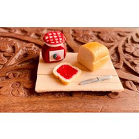 Handgefertigter Miniatur Brot & Marmelade Magnet Aus Polymer Clay Handgefertigter Miniatur Brot & Marmelade Magnet Aus Polymer Clay von AgnikaCreations