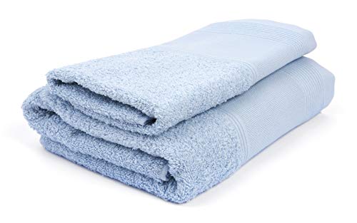 Filet - Stickerei Handtuch-Set (1+1), 100% Baumwolle, Himmelblau, 60X105 – 40X60 von Filet