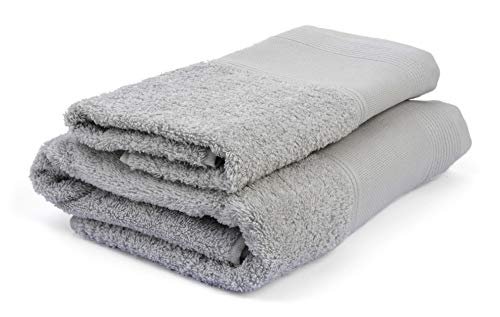 Filet - Stickerei Handtuch-Set (1+1), 100% Baumwolle, Farbe Grau, 60x105 – 40x60 von Filet