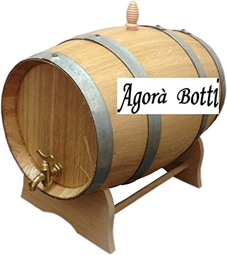 Agorà Botti Eichenfass, 5 Liter, mit Wasserhahn aus Messing von Agorà Botti
