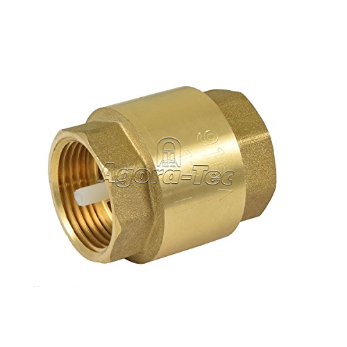 Agora-Tec® Messing Rückschlagventil Fußventil 1 Zoll IG/IG Fitting von Agora-Tec
