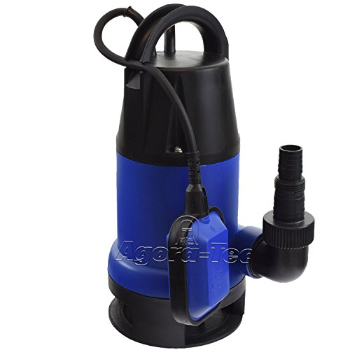 Agora-Tec® Schmutzwasser Tauchpumpe dirty water 900W mit max: 0,9 bar und max: 14000l/h von Agora-Tec