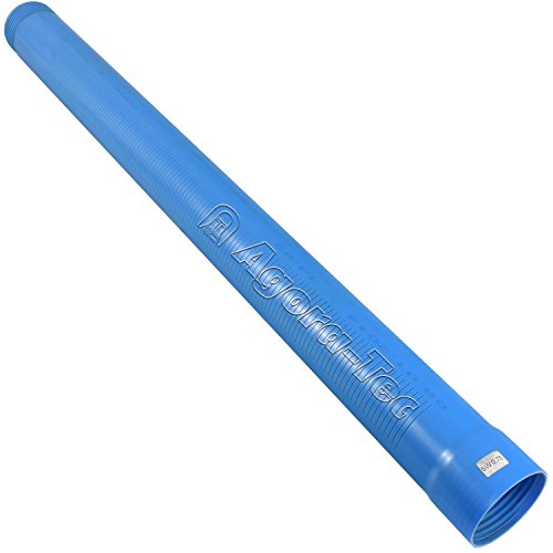 Agora-Tec Brunnenrohr (Filterrohr) 3 Zoll DN 80 blau 1 Meter (Schlitzweite: 0,75mm) für den BAU eines Tiefbrunnen von Agora-Tec