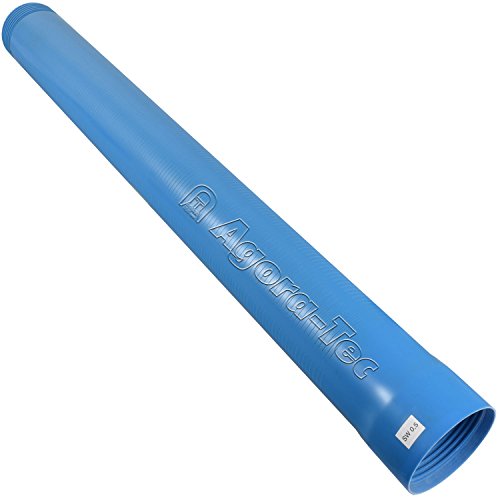 Agora-Tec Brunnenrohr (Filterrohr) 4 Zoll DN 100 blau 1 Meter (Schlitzweite: 0,5mm) für den BAU eines Tiefbrunnen von Agora-Tec