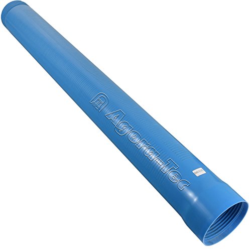 Agora-Tec Brunnenrohr (Filterrohr) 4 Zoll DN 100 blau 1 Meter (Schlitzweite: 0,75mm) für den BAU eines Tiefbrunnen von Agora-Tec