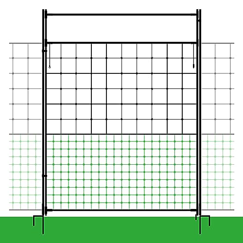 Agrarflora Tür für Elektrozaun 125cm - elektrifizierbares Tor für Weidezaun - schneller & sicherer Weidezugang - Weidetür für Elektrozaunnetz - stromführende Weidetür, Hühnernetz, Geflügelzaun von Agrarflora