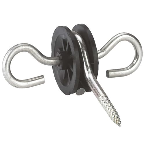 Agrarzone 10x Torgriffisolator drehbar - robuste Weidezaun Torisolatoren mit Öse - verzinkt & robust - ideal für Torgriff Weidezaun Agrarzone 10x Torgriffisolator drehbar - robuste Weidezaun Torisolatoren mit Öse - verzinkt & robust - ideal für Torgriff Weidezaun von Agrarzone