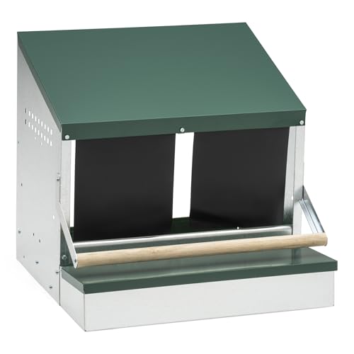 Agrarzone Legenest mit Sitzstange 50 cm - Hühnernest mit Abrollfunktion & Eierfach - robuste Legenester für Hühner - ideal für Wandmontage Agrarzone Legenest mit Sitzstange 50 cm - Hühnernest mit Abrollfunktion & Eierfach - robuste Legenester für Hühner - ideal für Wandmontage von Agrarzone