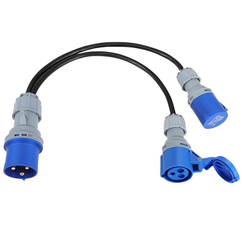 32A Stecker auf 2 x 16A Steckdosen, 2-Wege Power Splitter Verteiler Generator Caravan Adapter Anschlussstecker mit Anschlusskabel IP44, geeignet für Industrie und Haushalt 32A Stecker auf 2 x 16A Steckdosen, 2-Wege Power Splitter Verteiler Generator Caravan Adapter Anschlussstecker mit Anschlusskabel IP44, geeignet für Industrie und Haushalt von Agrdeed