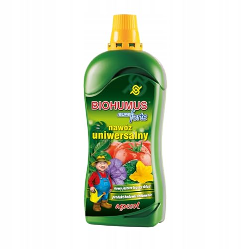 Agrecol Natürlicher Allzweckdünger Biohumus Super Forte 1.2L, natürliche Pflanzenbehandlung, flüssiger Pflanzenschutz und Pflege von Agrecol