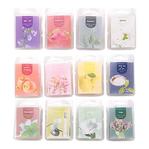 Agwuoetr 12 Packungen Duftendes Wachs Schmilzt Wachs Square, Duftendes Wachs Schmilzt, Sojawachs Schmilzt für WäRmer, Wachs Quadrat Geschenkset, Babypuderwachs Agwuoetr 12 Packungen Duftendes Wachs Schmilzt Wachs Square, Duftendes Wachs Schmilzt, Sojawachs Schmilzt für WäRmer, Wachs Quadrat Geschenkset, Babypuderwachs von Agwuoetr
