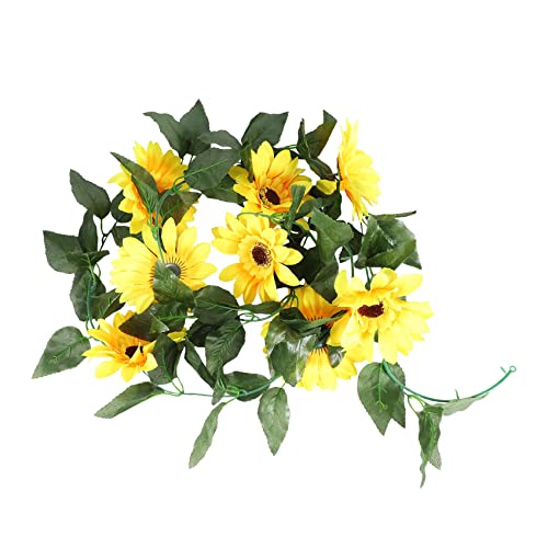 Agwuoetr 2 StüCk Sonnen Blumen Girlande Rebe GefäLschte Seide Sonnen Blumen HäNgende Reben für Balkon Garten Hochzeits Dekoration Agwuoetr 2 StüCk Sonnen Blumen Girlande Rebe GefäLschte Seide Sonnen Blumen HäNgende Reben für Balkon Garten Hochzeits Dekoration von Agwuoetr