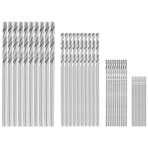Agwuoetr 40 Stuecke Mini Bohrer HSS Bit 0.5mm-2.0mm Zylinderschaft PCB verdrehter Bohrer Set von Agwuoetr