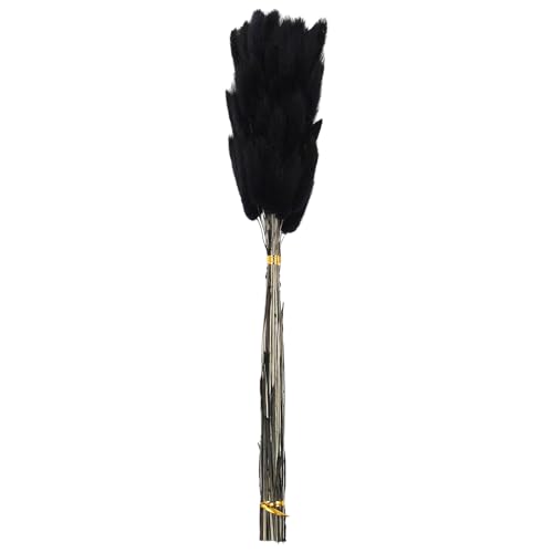 Agwuoetr 60 StüCk Getrocknete Herbstblumen, HäSchenschwäNze, Getrocknete Blumen, Lagurus, Ovatus, Kaninchenschwanz, Gras für Getrocknete Blumen (Schwarz) von Agwuoetr