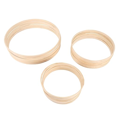 Agwuoetr Bambus Blumen Band, 15 Pack 3 GrößEn FäNger Bambus Kreis Ring für Hochzeit FäNger und Kunst Agwuoetr Bambus Blumen Band, 15 Pack 3 GrößEn FäNger Bambus Kreis Ring für Hochzeit FäNger und Kunst von Agwuoetr