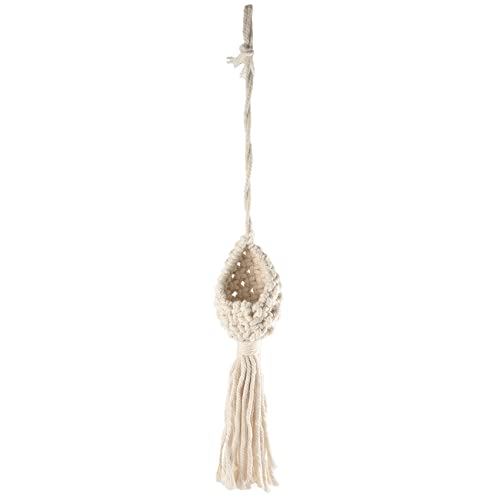 Agwuoetr Boho Makramee Luft Anlage KleiderbüGel Tillandsia HäNgender Korb Seil Halter Hause (13CM) von Agwuoetr
