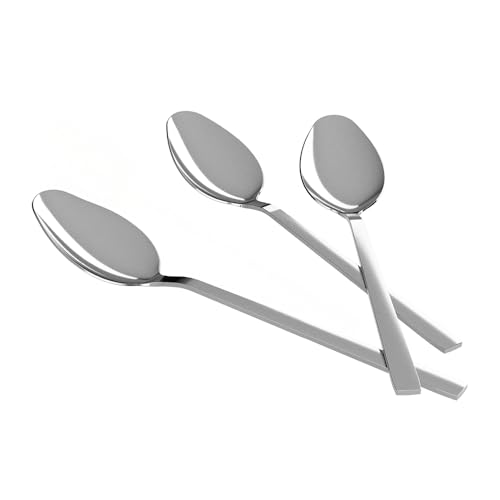 Agyo Bond Hochglanz-Dessertlöffel – 3-teiliges Set aus Edelstahl, 15 cm – elegantes und glänzendes Design von Agyo