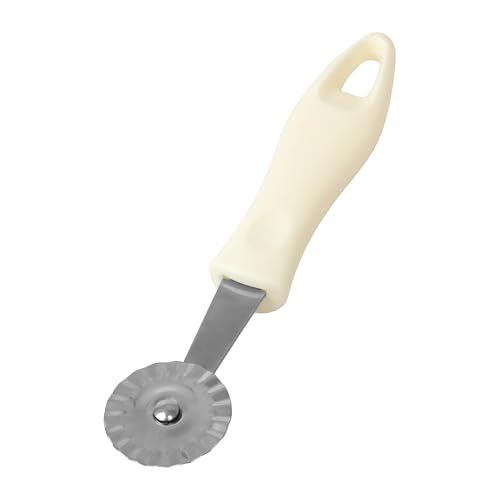 Agyo Teigschneider, gezahnt, 18 × 3,5 cm, Klinge aus Edelstahl und ergonomischer Griff aus PP, ideal für Ravioli, Torten und Blätterteig von Agyo