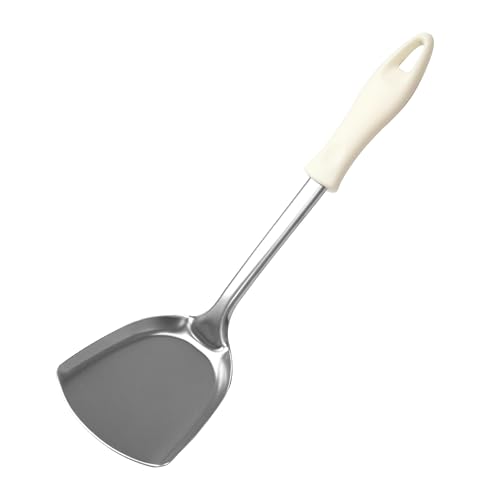 Pfannenwender aus Edelstahl – klassische Pfannenwender für Fleisch, Fisch und Gemüse – ergonomischer Griff aus Polypropylen – 31 x 9,7 cm Pfannenwender aus Edelstahl – klassische Pfannenwender für Fleisch, Fisch und Gemüse – ergonomischer Griff aus Polypropylen – 31 x 9,7 cm von Agyo