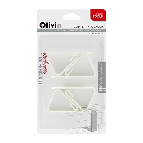 Tischdeckenklammern aus Kunststoff 4 Stück - Tischklammern verstellbar für Stärke von 10 bis 30 mm - weiß, ideal für den Innen- und Außenbereich Tischdeckenklammern aus Kunststoff 4 Stück - Tischklammern verstellbar für Stärke von 10 bis 30 mm - weiß, ideal für den Innen- und Außenbereich von Agyo