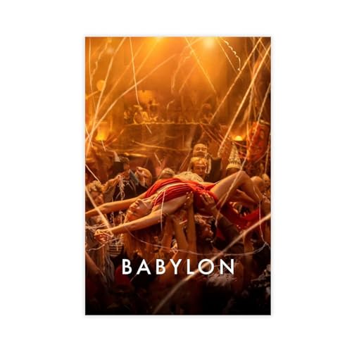 AhCor Filmposter Babylon (2) Leinwand Poster Schlafzimmer Dekor Sport Landschaft Büro Zimmer Dekor Geschenk ungerahmt 60 x 90 cm von AhCor