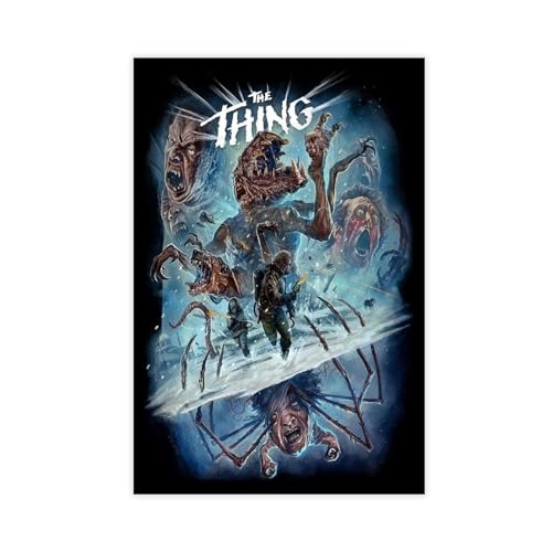 AhCor Filmposter "The Thing 1982" (16), Leinwand, Schlafzimmer, Dekoration, Sport, Landschaft, Büro, Raumdekoration, Geschenk, ungerahmt, 40 x 60 cm von AhCor