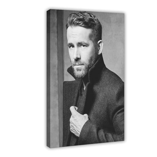 AhCor Ryan Reynolds Poster (21) Leinwand Poster Schlafzimmer Dekor Sport Landschaft Büro Zimmer Dekor Geschenk Rahmenstil 20 x 30 cm von AhCor