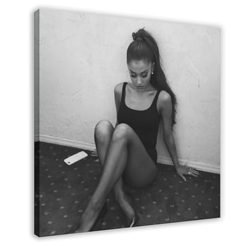 Ariana Grande Poster (23) Leinwand Poster Schlafzimmer Dekor Sport Landschaft Büro Zimmer Dekor Geschenk Rahmenstil 30 x 30 cm von AhCor