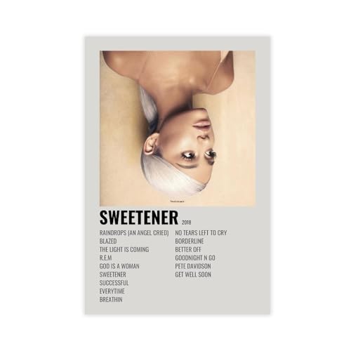 Ariana Grande Poster (40) Leinwand Poster Schlafzimmer Dekor Sport Landschaft Büro Zimmer Dekor Geschenk ungerahmt 50 x 75 cm von AhCor