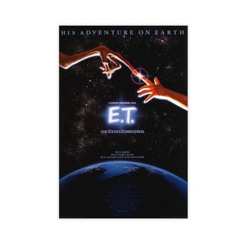 E.T. The Extra-Terrestrial Filmposter (5) Leinwand-Poster, Wandkunst, Dekordruck, Bild, Gemälde für Wohnzimmer, Schlafzimmer, Dekoration, ungerahmt, 30 x 45 cm von AhCor
