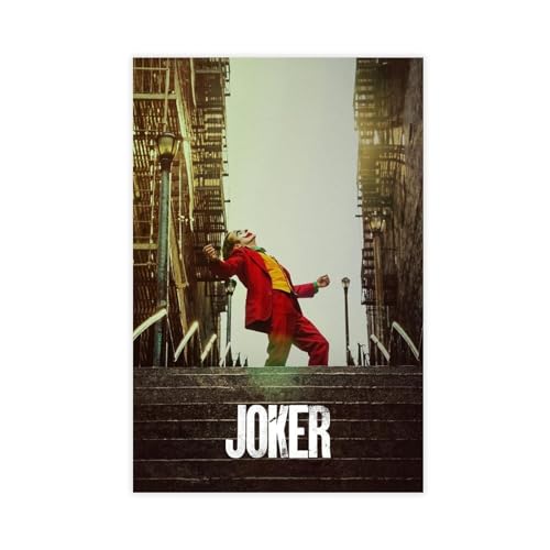 Joker-Film-Poster (1) Leinwand-Poster, Wandkunst, Dekordruck, Bild, Gemälde für Wohnzimmer, Schlafzimmer, Dekoration, ungerahmt, 30 x 45 cm von AhCor
