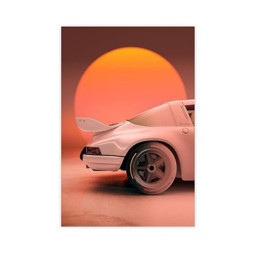 Porsche-Poster (9) Leinwand-Poster, Wandkunst, Dekordruck, Bild, Gemälde für Wohnzimmer, Schlafzimmer, Dekoration, ungerahmt, 40 x 60 cm von AhCor