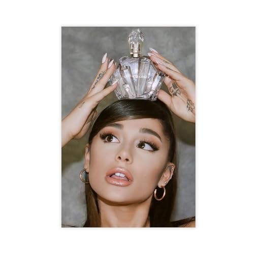Poster Ariana Grande (27) auf Leinwand, Wandkunst, Dekordruck, Bild, Gemälde für Wohnzimmer, Schlafzimmer, Dekoration, ungerahmt, 20 x 30 cm von AhCor