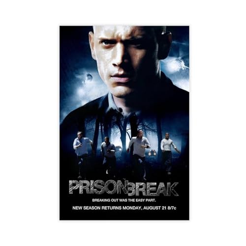 Poster aus der TV-Serie Prison Break (9), Leinwand-Poster, Wandkunst, Dekor, Bild, Gemälde für Wohnzimmer, Schlafzimmer, Dekoration, ungerahmt, 40 x 60 cm von AhCor
