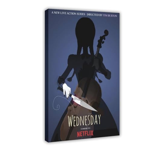 Wednesday Horror Comedy TV-Serie Poster (5) Leinwand Poster Wandkunst Dekor Druck Bild Gemälde für Wohnzimmer Schlafzimmer Dekoration Rahmenstil 40 x 60 cm von AhCor