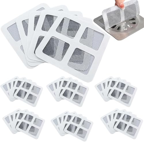 Ahaimy 50 Stück Haarsieb Dusche, Abflusssieb, Abflusssieb Dusche, Abflusssieb Waschbecken, Haarsieb Waschbecken, Aufkleber Badezimmer Haarfänger Abdeckung Für Dusche,Waschbecken,Küche von Ahaimy