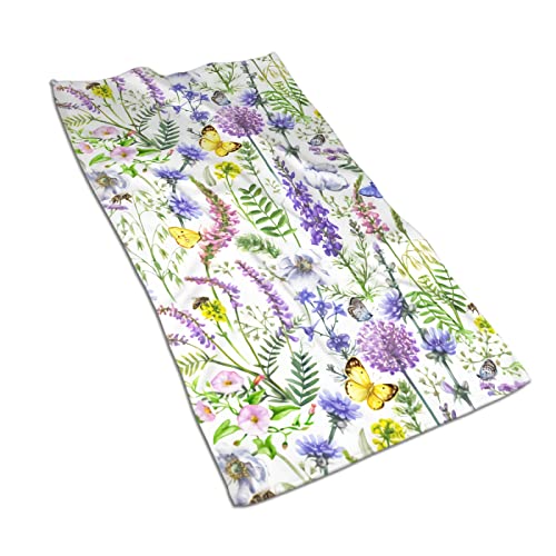 Ahdyr Aquarell Lavendel Wildblumen Handtuch Blau Lila Blumen Weiche kreative Patten Handtücher für Badezimmer 27,5 x 15,7 Zoll Ahdyr Aquarell Lavendel Wildblumen Handtuch Blau Lila Blumen Weiche kreative Patten Handtücher für Badezimmer 27,5 x 15,7 Zoll von Ahdyr