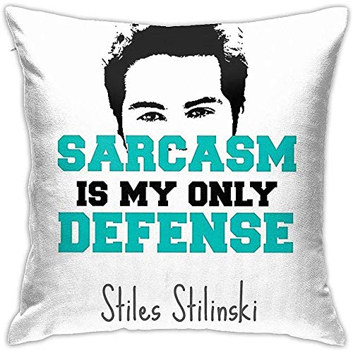 Ahdyr Dekorative Überwurfkissenbezüge, Teen Wolf Stiles Stilinski Square Überwurfbezüge, Home Sofa Couch Kissenbezug, 45X45Cm von Ahdyr