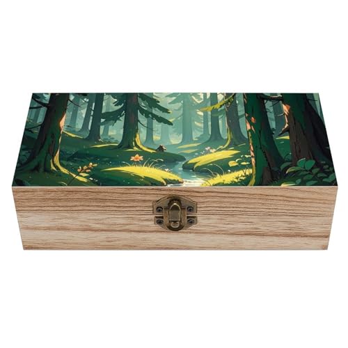 Ahdyr Enchanted Wildernesson Dunkelgrüne Holzkiste Souvenir mit Deckel und Frontverschluss Büro-Schreibtisch-Organizer-Behälter Andenkenboxen Erinnerungsbox Schmuckgewinn Ahdyr Enchanted Wildernesson Dunkelgrüne Holzkiste Souvenir mit Deckel und Frontverschluss Büro-Schreibtisch-Organizer-Behälter Andenkenboxen Erinnerungsbox Schmuckgewinn von Ahdyr