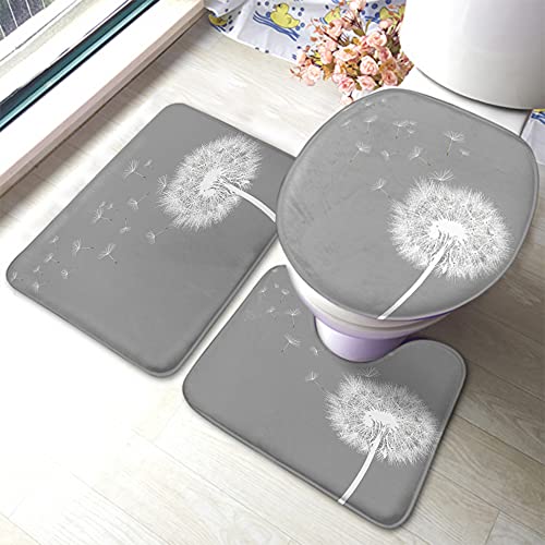 Ahdyr Löwenzahn Badematten Set Sommer Natur Wild Botanisch Löwenzahn Blüte im Wind Himmel Luft Badvorleger 3 Teilig Teppich WC-Sitz Deckelbezug rutschfeste Matte Anti-Rutsch-Pad Grün Weiß Ahdyr Löwenzahn Badematten Set Sommer Natur Wild Botanisch Löwenzahn Blüte im Wind Himmel Luft Badvorleger 3 Teilig Teppich WC-Sitz Deckelbezug rutschfeste Matte Anti-Rutsch-Pad Grün Weiß von Ahdyr
